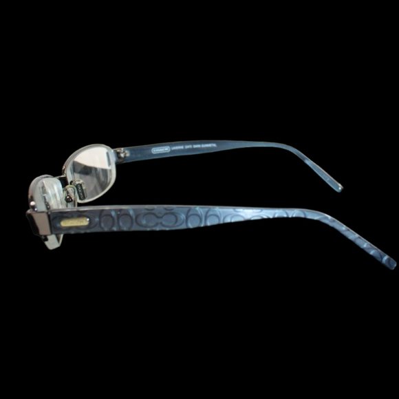 Coach Petite Laverne (247) Dark Gunmetal Signature “C” Half Rimless Eyeg… - Picture 2 of 5